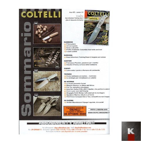 Coltelli n 113 2022 ind